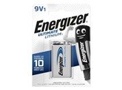 Baterie Energizer Ultimate Lithium 9V, 6LR61, A1604, 6LF22, 6F22, 6UM6, MN1604, L522, LR22, blistr 1 ks