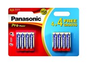 Baterie Panasonic PRO POWER AA, LR6, tukov, 1,5V, blistr 8 ks