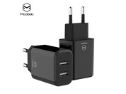 Mcdodo nab�je�ka 220V, 2x USB, 2.4A, bez kabelu, �ern�