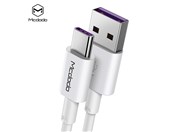 Mcdodo USB C kbel Element sria (Huawei Super charge), 5A, 1m, biely - MDLP011